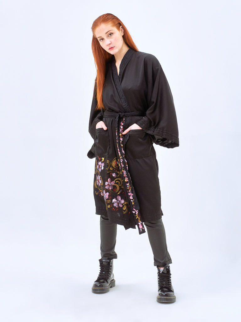 Kimono Shiruku Black Brushed 3